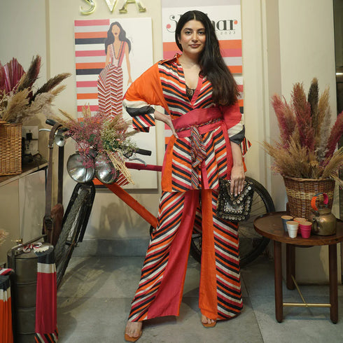 Color Block Graphic Print Graphic Print Oversized Coord